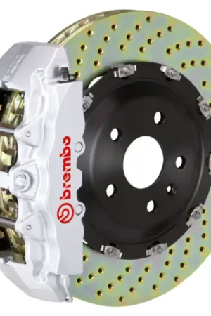 Brembo 06-08 RS4 Front GT BBK 6 Piston Cast 380x34 2pc Rotor Drilled-Silver Cheap