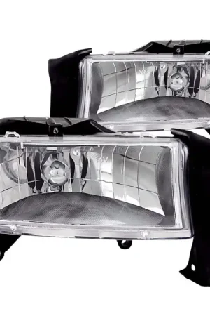 ANZO 1997-2004 Dodge Dakota Crystal Headlights Chrome Special Offer