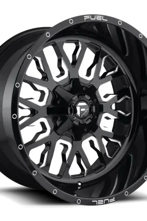 Price Cut Aluminum Wheels 22X12 Stroke D611 6 On 135/6 On 139.7 Gloss Black Milled 106.1 Bore -44 Offset Fuel Off Road Wheels
