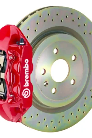 No Minimum Order Brembo 11-18 Focus/13-18 Focus ST Front GT BBK 4 Piston Cast 336 x28 1pc Rotor Drilled-Red