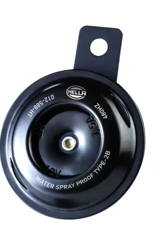 Place Order Hella Horn Bl Blk Disc Ht Mcycle 12V Univ