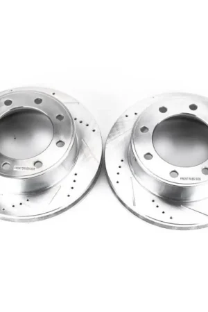 Power Stop 00-05 Ford Excursion Front Evolution Drilled & Slotted Rotors - Pair Premium