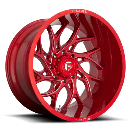 Don’t Miss Out Aluminum Wheels 24X12 Runner D742 8 On 180 Candy Red Milled 124.3 Bore -44 Offset Fuel Off Road Wheels