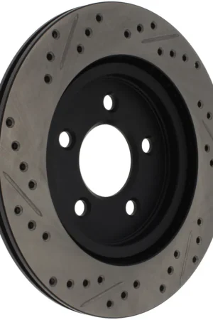 Flash Sale StopTech 05-10 Ford Mustang Slotted & Drilled Left Rear Rotor