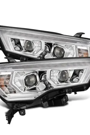 AlphaRex 14-22 Toyota 4Runner PRO-Series Projector Headlights Black w/Seq. Sig. + DRL New Release