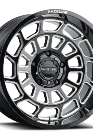 Raceline 955M Warp 20x10in / 8x165.1 BP / -19mm Offset / 125.2mm Bore - Satin Black & Milled Wheel No Minimum Order