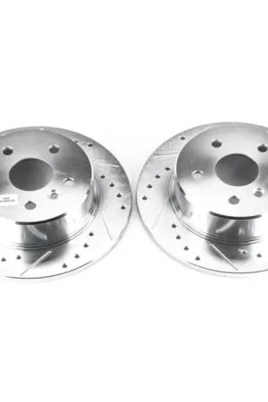 Hot Picks Power Stop 00-04 Toyota Avalon Rear Evolution Drilled & Slotted Rotors - Pair