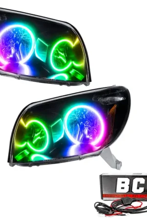 Oracle 03-05 Toyota 4-Runner SMD HL - Black - ColorSHIFT w/ BC1 Controller Fan Favorite