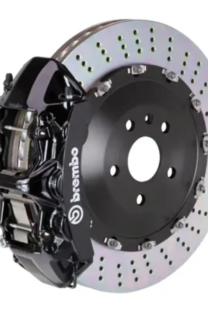 Discount Brembo 10-16 E63 AMG/12-18 CLS63 AMG Front GT BBK 6 Piston Cast 405x34 2pc Rotor Drilled-Black