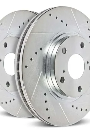 Mega Sale Power Stop 21-22 Chevrolet Colorado Rear Drilled & Slotted Rotor (Pair)