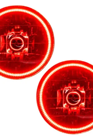 Oracle Lighting 97-06 Jeep Wrangler TJ Pre-Assembled LED Halo Headlights -Red Trusted Brand