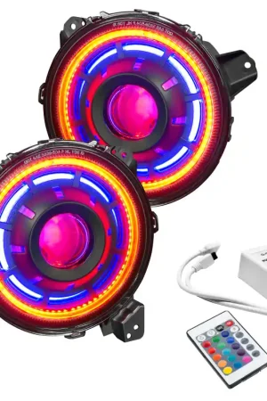 Oracle Oculus Bi-LED Projector Headlights for Jeep JL/Gladiator JT - w/ Simple Controller Discount