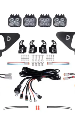 One Day Deal Diode Dynamics 21-22 Ford F-150 SS3 LED Fog Pocket Kit - White Sport