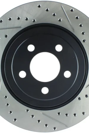 Worldwide Shipping StopTech 05-09 Chrysler 300 (5.7L V8 exc SRT-8) Front Left Slotted & Drilled Rotor
