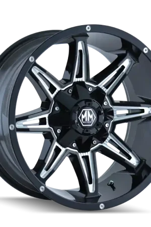 Limited Offer Mayhem 8090 Rampage 20x10 / 8x170 BP / -25mm Offset / 125.2mm Hub Gloss Black Milled Wheel