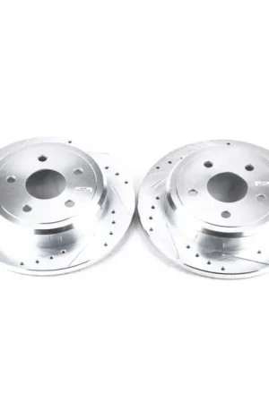 Power Stop 06-10 Jeep Commander Rear Evolution Drilled & Slotted Rotors - Pair Brand New