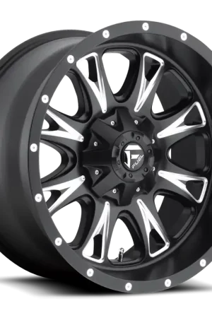 Must Have Aluminum Wheels 17X9 Throttle D513 5 On 114.3/5 On 127 Black/Milled 78.1 Bore -12 Offset Fuel Off Road Wheels