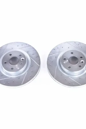 Editor’s Pick Power Stop 2018 Jaguar E-Pace Front Evolution Drilled & Slotted Rotors - Pair