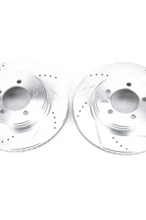 Power Stop 06-10 Ford Explorer Front Evolution Drilled & Slotted Rotors - Pair Money Back Guarantee
