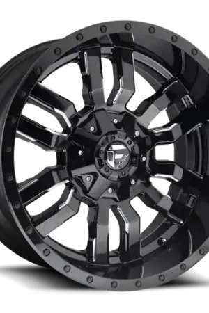 Aluminum Wheels 26X14 Sledge D595 8 On 165.1 Gloss Black Milled 125.1 Bore -75 Offset Fuel Off Road Wheels Next Day Delivery