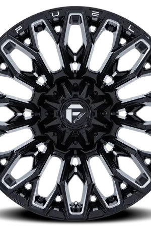 No Minimum Order Aluminum Wheels 22X12 Strike FC865 BE 8 On 180 Gloss Black Milled 124.2 Bore -44 Offset Fuel Off Road Wheels