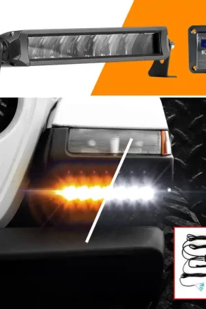 Must Have XK Glow Razor Light Bar Fog + Strobe Kit 6in