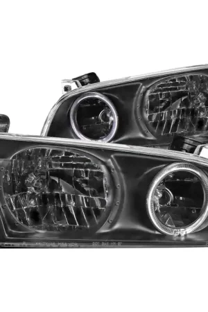 Direct From Factory ANZO 2000-2001 Toyota Camry Crystal Headlights w/ Halo Black