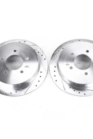 Secure Checkout Power Stop 97-00 Ford Expedition Rear Evolution Drilled & Slotted Rotors - Pair