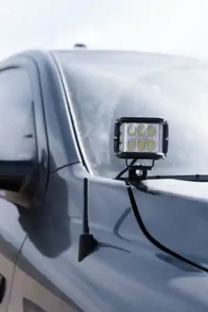 Cali Raised 14-21 Toyota Tundra Low Profile Ditch Light Brackets Kit - Amber Led Pod - No Switch New Release