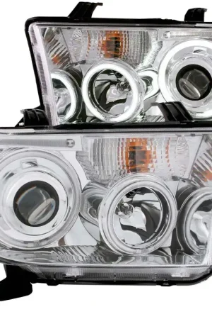 Don’t Miss Out ANZO 2007-2013 Toyota Tundra Projector Headlights w/ Halo Chrome (CCFL)