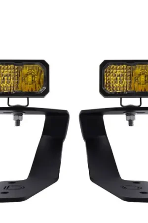 Diode Dynamics 18-21 Subaru Crosstrek Stage Series 2in LED Ditch Light Kit - Sport Yellow Combo Handmade