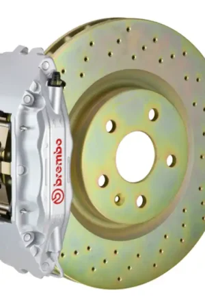 Brembo 16+ Camaro LS/LT/SS Front GT BBK 6 Piston Cast 355x32 1pc Rotor Drilled-Silver Big Sale