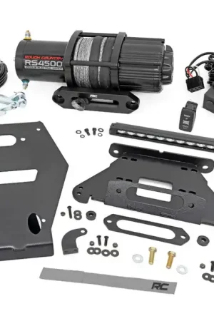 LED Light | Winch Mount | RS4500S | 10" Black Slimline | Polaris RZR Pro R Fan Favorite