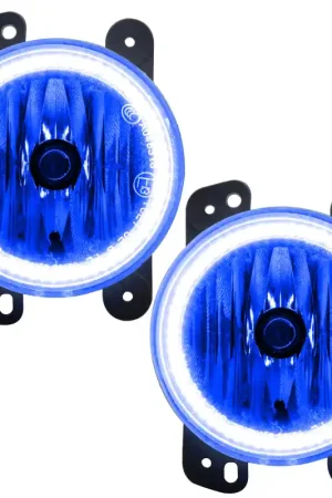 Reduced Price Oracle Lighting 10-15 Jeep Wrangler JK Pre-Assembled LED Halo Fog Lights -Blue