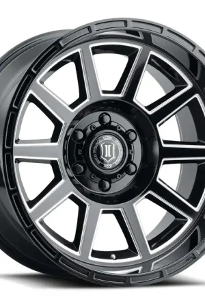 ICON Alloys Recoil, Gloss Black w/Milled Windows, 20x10/6x150, -24mm OS, 4.5" BS Discount