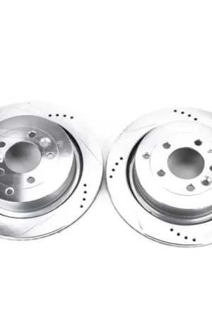 Factory Price Power Stop 05-09 Land Rover LR3 Rear Evolution Drilled & Slotted Rotors - Pair