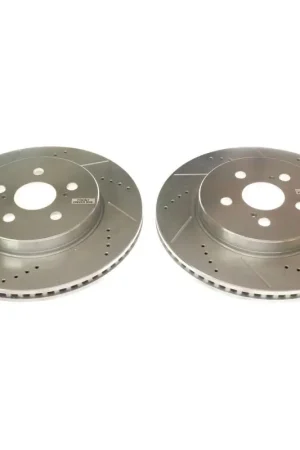 Time-Limited Power Stop 19-20 Toyota Corolla Front Evolution Drilled & Slotted Rotors - Pair