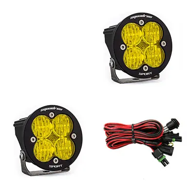 LED Light Pods Baja Amber Lens Wide Cornering Pair Squadron R Sport Baja Designs Hot Deal