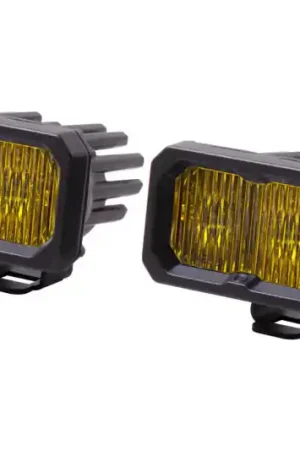 Diode Dynamics Stage Series 2 In LED Pod Sport - Yellow Fog Standard ABL (Pair) Hassle-Free Returns