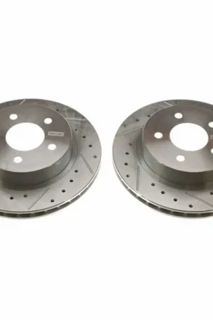 Power Stop 84-86 Ford Mustang Rear Evolution Drilled & Slotted Rotors - Pair Clearance