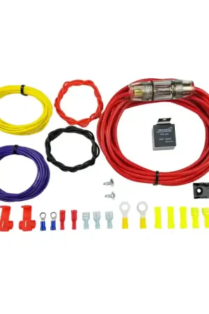 Reduced Price Kleinn 10 Gauge Compressor Wiring Kit/ 40A Relay/ 26 ft w/ AGU Fuse Holder