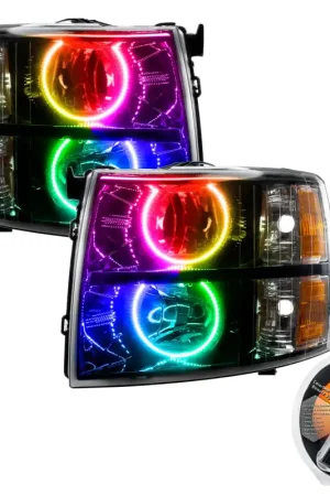 Last Chance Oracle 07-13 Chevrolet Silverado SMD HL - Black - Round Style - ColorSHIFT
