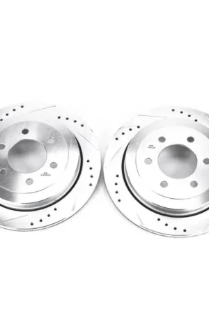 Discount Power Stop 07-17 Ford Expedition Rear Evolution Drilled & Slotted Rotors - Pair