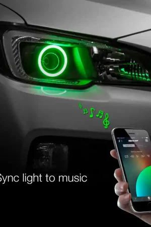 XK Glow 2x90mm - RGB Switchback Halo Million Color XKCHROME Smartphone App Controlled Kit Next Day Delivery