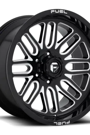 Aluminum Wheels 22X12 Ignite D662 8 On 165.1 Gloss Black Milled 125.1 Bore -43 Offset Fuel Off Road Wheels Bulk Order