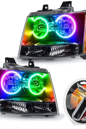 Oracle 07-13 Chevrolet Avalanche Pre-Assembled SMD Headlights - ColorSHIFT Viral