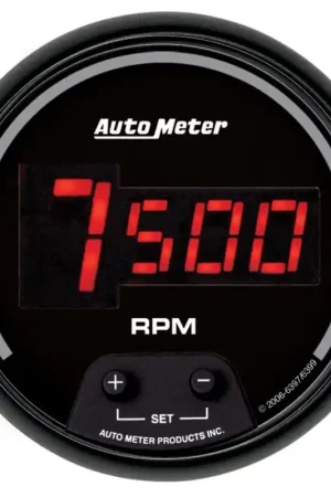 Place Order AutoMeter Gauge Tach 3-3/8in. 10K RPM In-Dash Digital Black Dial W/ Red Led