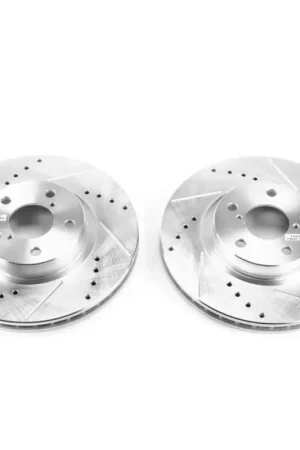 Power Stop 17-19 Subaru Impreza Front Evolution Drilled & Slotted Rotors - Pair Hassle-Free Returns