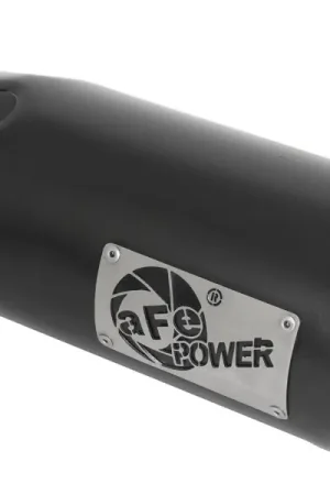 aFe Power Intercooled Tip Stainless Steel - Black 4in In x 5in Out x 12in L Bolt-On Latest