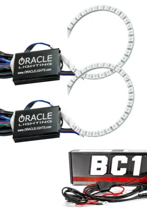 One Day Deal Oracle 18-21 Ford Mustang LED Headlight Halo Kit - ColorSHIFT w/ BC1 Controller